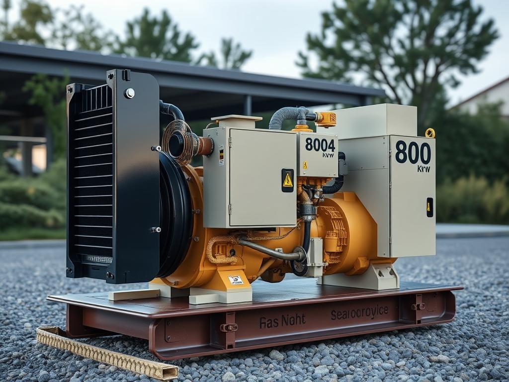 800 kW gas generator reliable source of autonomous energyфото